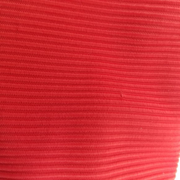 Skin By Same Ribbed Red Brief Bikini Bottom, L - Picture 8 of 10